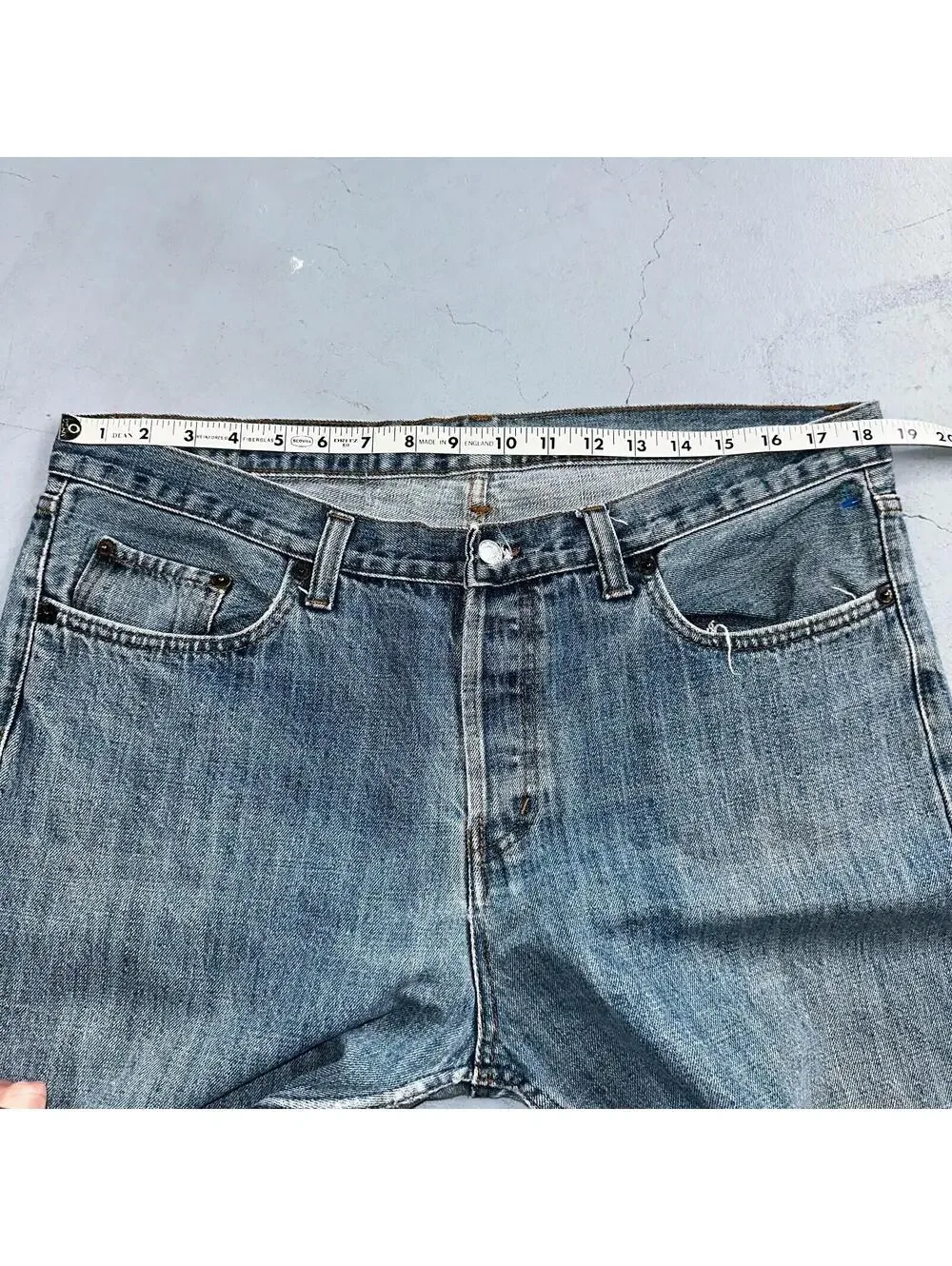 Levis 501 Vintage Y2K XX Straight Leg Jeans Blue Med Wash 38x36 Act 37x29